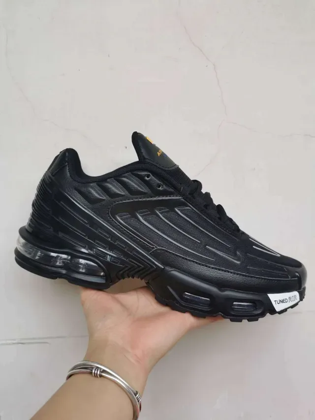 Nike Chaussures Lifestyle Noires Monochromatiques en Matériau Synthétique Cage à Couches 4