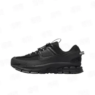 Nike Black Monochrome Layered Synthetic Mesh Upper Lifestyle Sneakers