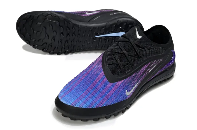 Nike Noir Multicolor Haut Tricoté Gradient Iridescent Overlay Turf Chaussures de Football 4
