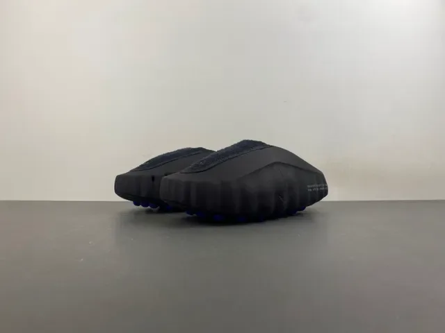 Nike Black Navy Molded Foam Sole Textile Strap Slippers 8