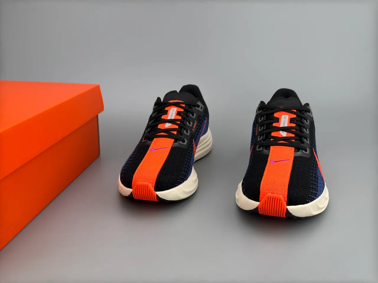 Nike Black Orange Engineered Knit Upper Full-Length ZoomX Foam Running Shoes 3