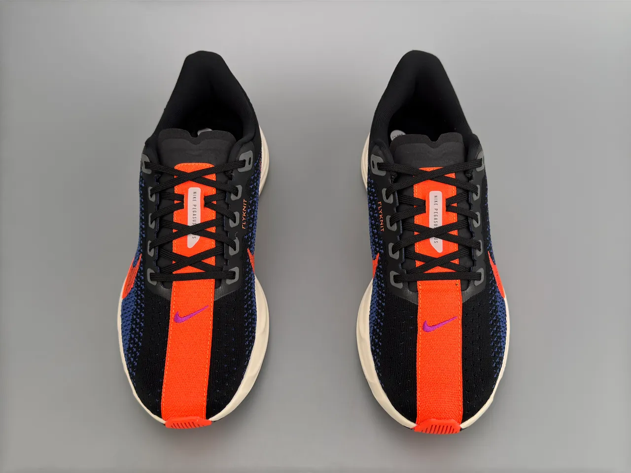 Nike Black Orange Engineered Knit Upper Full-Length ZoomX Foam Running Shoes 9