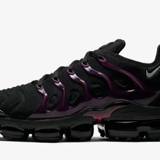 Nike Black Purple Knit Upper Glossy TPU Cage Lifestyle Sneakers
