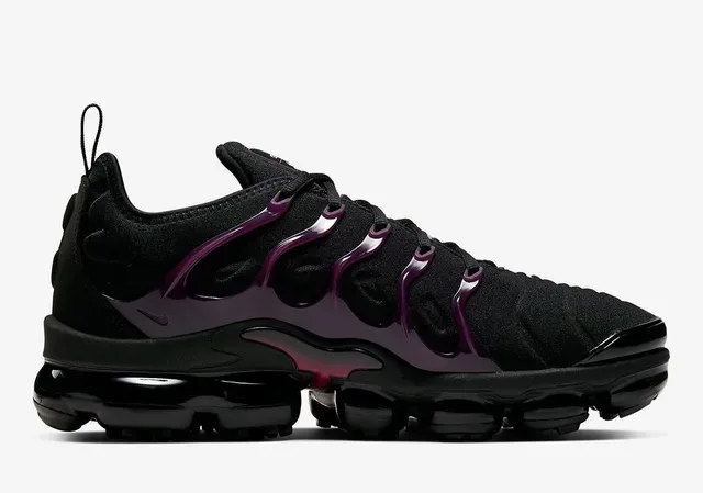 Nike Noir et Violet Upper Tricot Cage TPU Brillant Lifestyle Sneakers 5