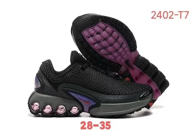 Nike Black White Mesh-Knit Upper Sculpted Wave Midsole Lifestyle Sneakers 7