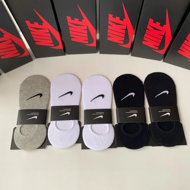 Nike Black White No-Show Low-Cut Socks 2