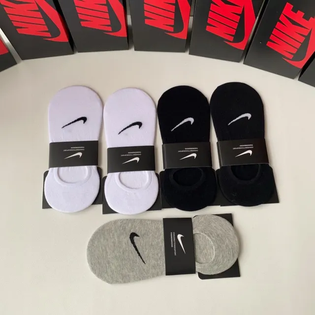 Nike Black White No-Show Low-Cut Socks 3