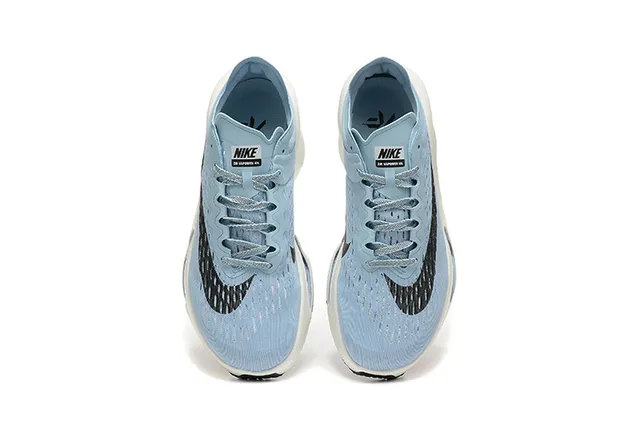 Nike Blue Black Engineered Knit Upper Sculpted Wedge Midsole Running Shoes 2