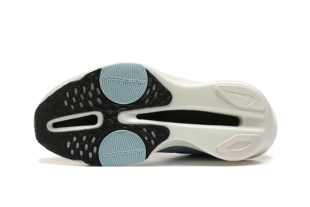 Nike Blue Black Engineered Knit Upper Sculpted Wedge Midsole Running Shoes 5