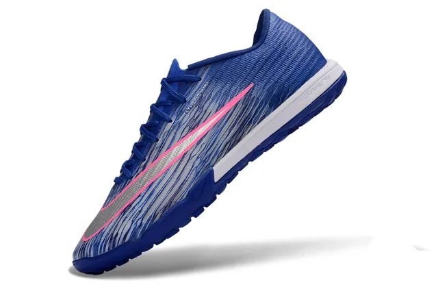 Nike Blue Pink Flyweave Upper Outsole Turf Soccer Shoes 3