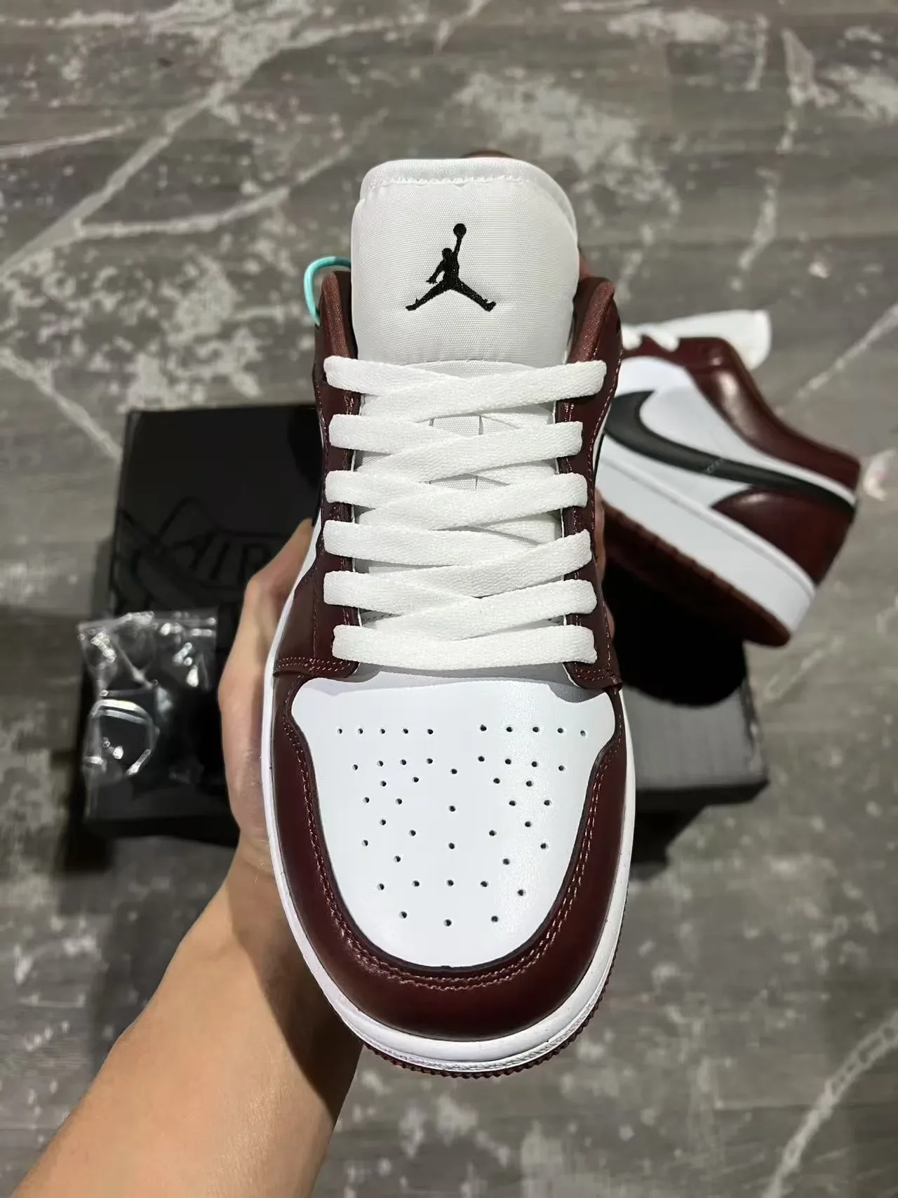 Nike حذاء سبورز بورجوندي أسود لوتوب جلد بانيلد لايف ستايل 3