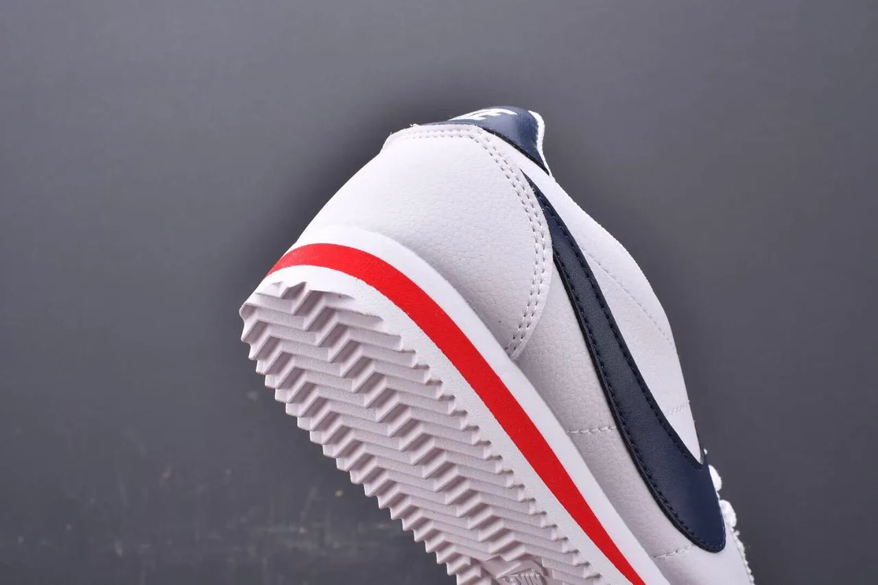 Nike Cortez White Navy Red Lifestyle Sneakers 5