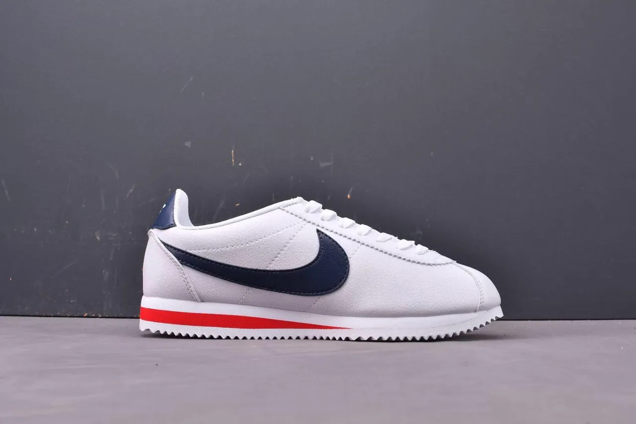 Nike Cortez White Navy Red Lifestyle Sneakers 8