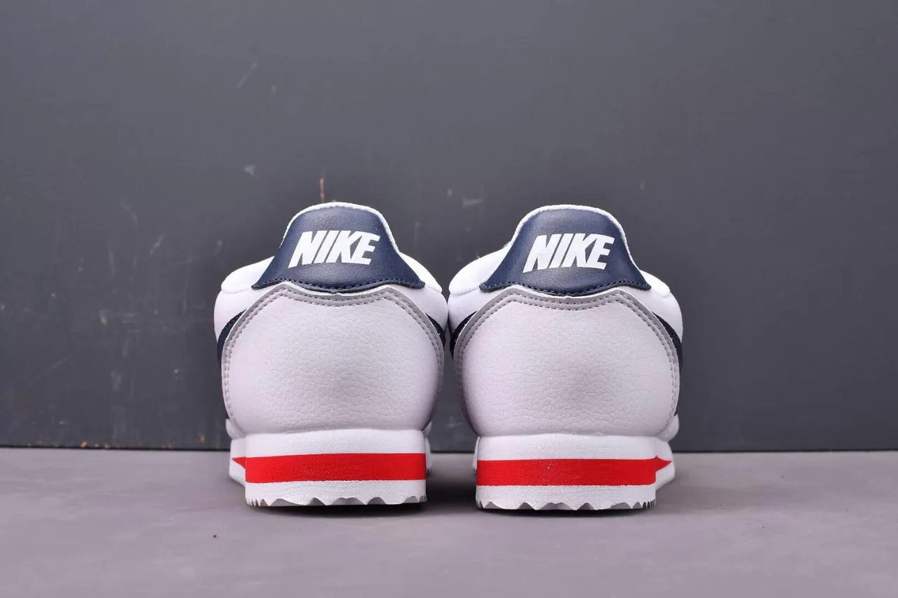 Nike Cortez White Navy Red Lifestyle Sneakers 9