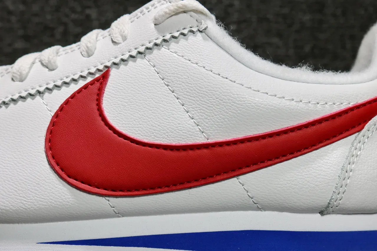Nike Cortez White Red Blue Lifestyle Sneakers 11