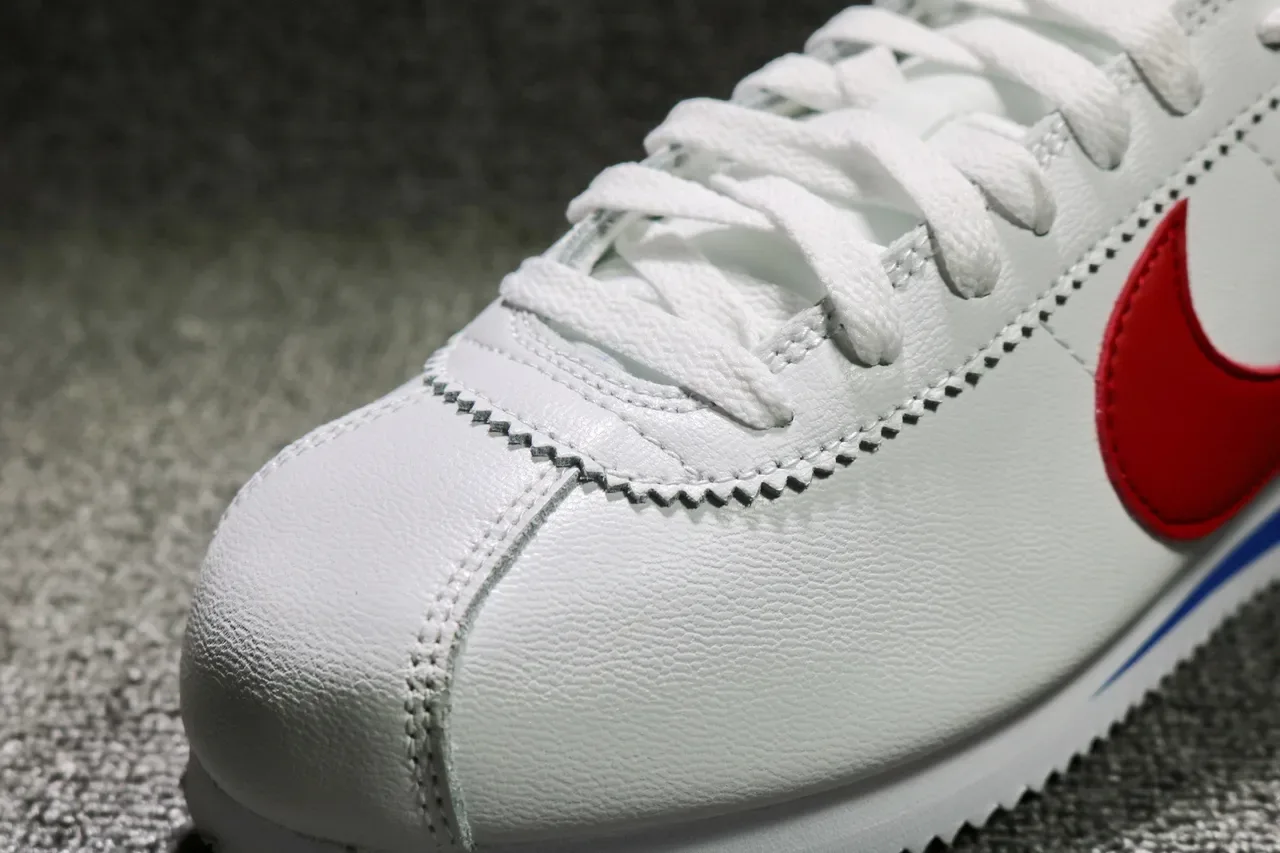 Nike Cortez White Red Blue Lifestyle Sneakers 12