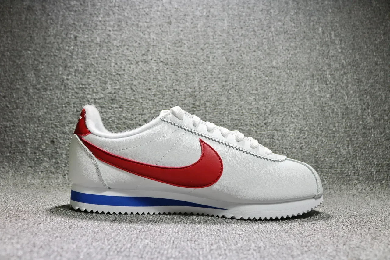 Nike Cortez White Red Blue Lifestyle Sneakers 14