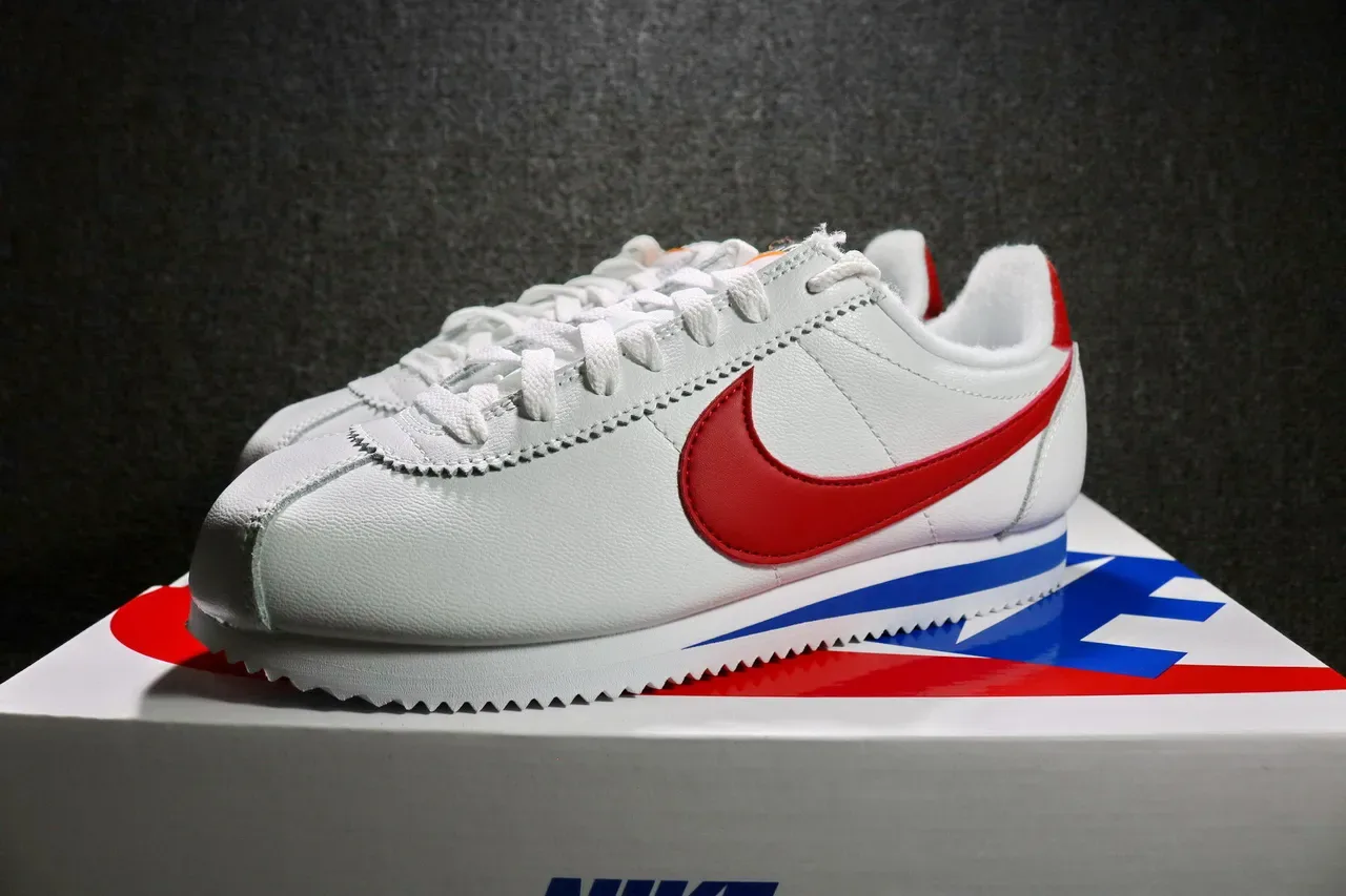 Nike Cortez White Red Blue Lifestyle Sneakers 15