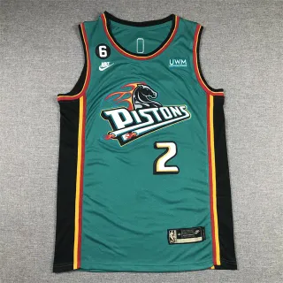 Nike Detroit Pistons Corningham Classic Green Horse Head Basketball Jersey