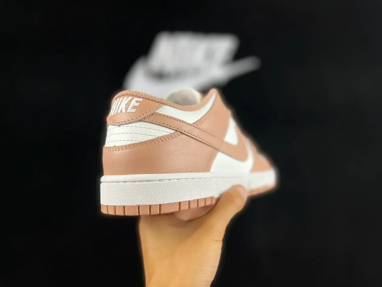 Nike Dunk Low Beige and White Lifestyle Sneakers 5