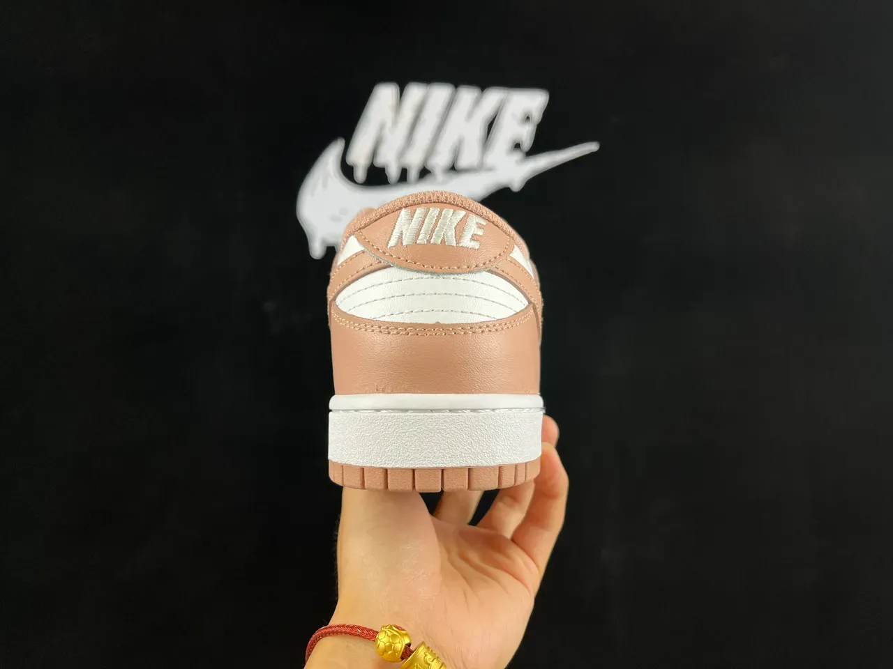 Nike Dunk Low Beige and White Lifestyle Sneakers 6