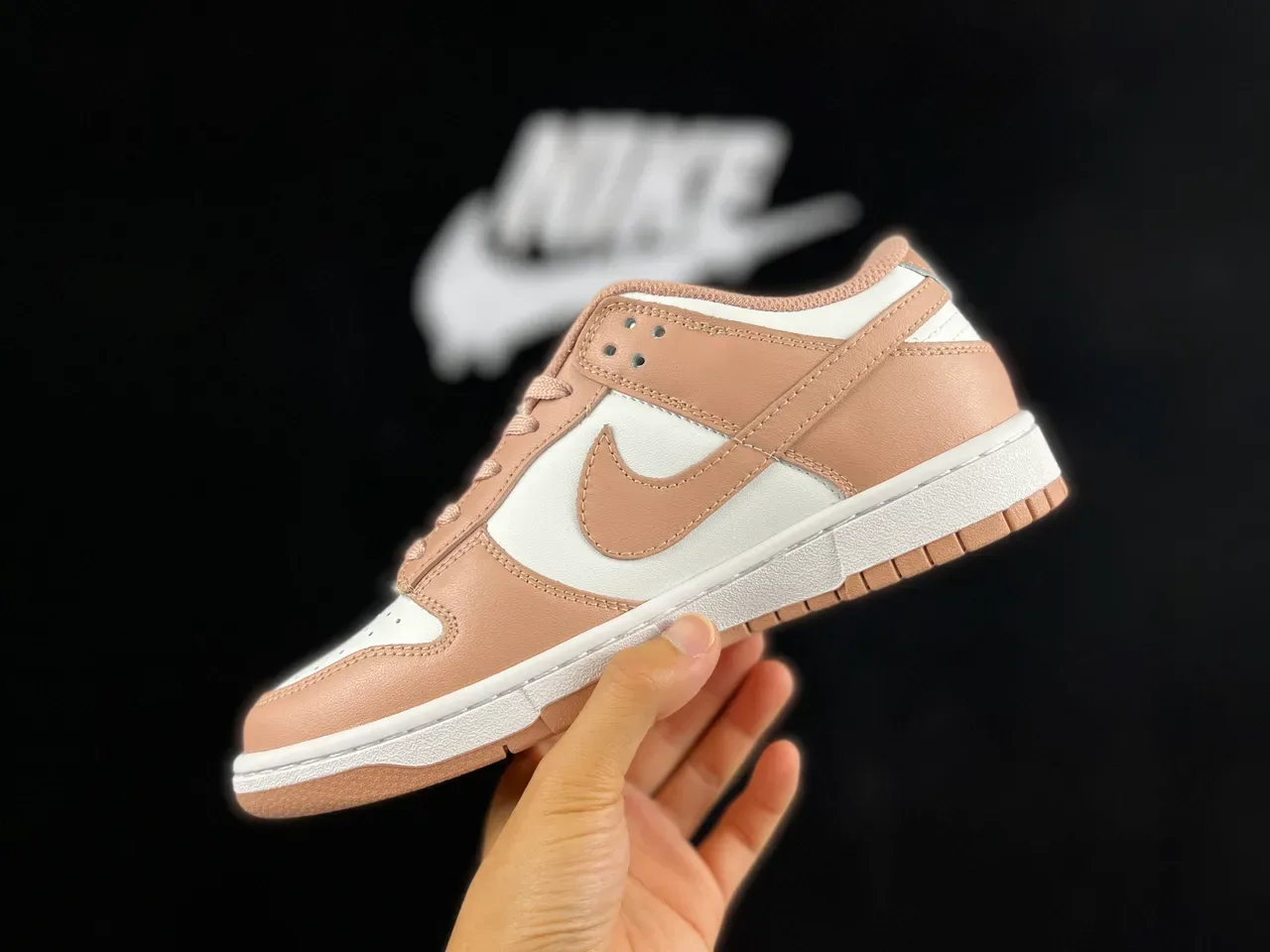 Nike Dunk Low Beige and White Lifestyle Sneakers 7