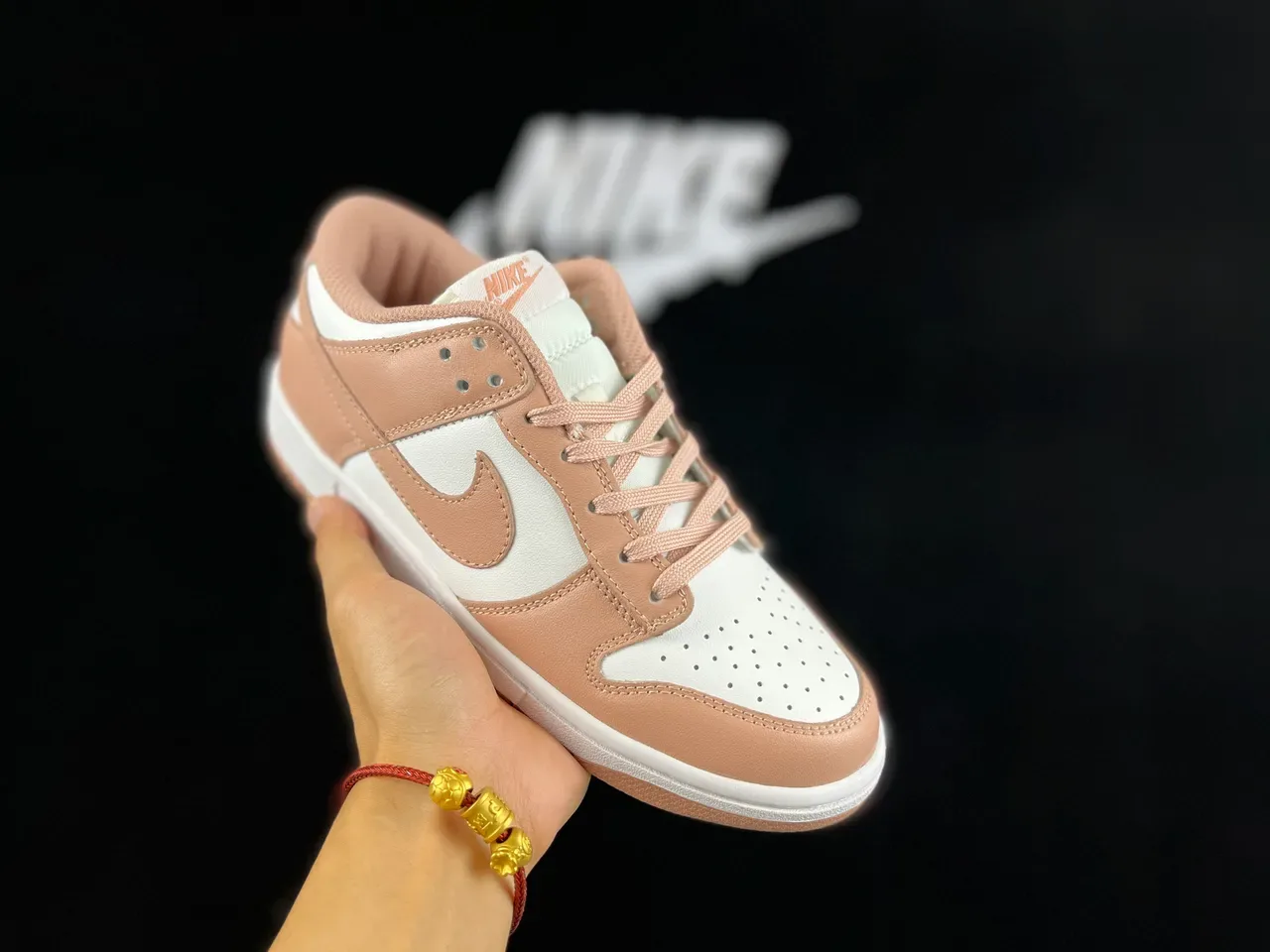 Nike Dunk Low Beige and White Lifestyle Sneakers 9