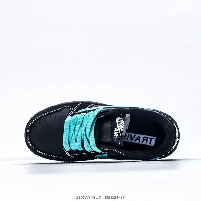 Nike Dunk Low Black Turquoise Lifestyle Sneakers 5