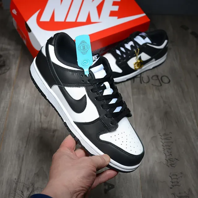 Nike Dunk Low Black White Lifestyle Sneakers 2