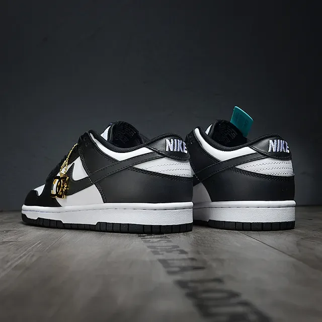 Nike Dunk Low Black White Lifestyle Sneakers 3
