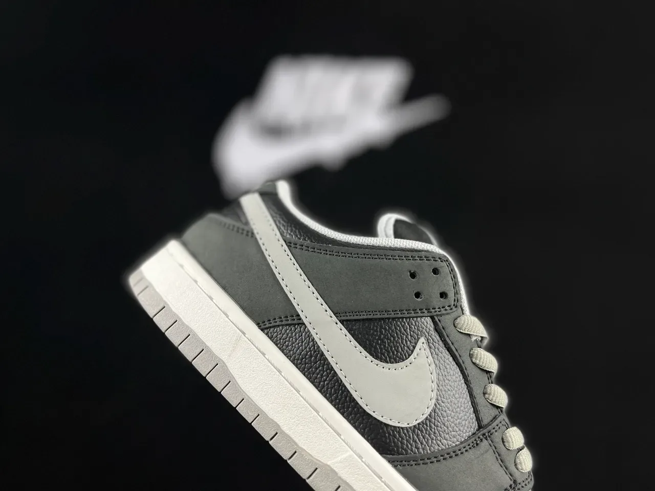 Nike Dunk Low Gray and White Lifestyle Sneakers 4