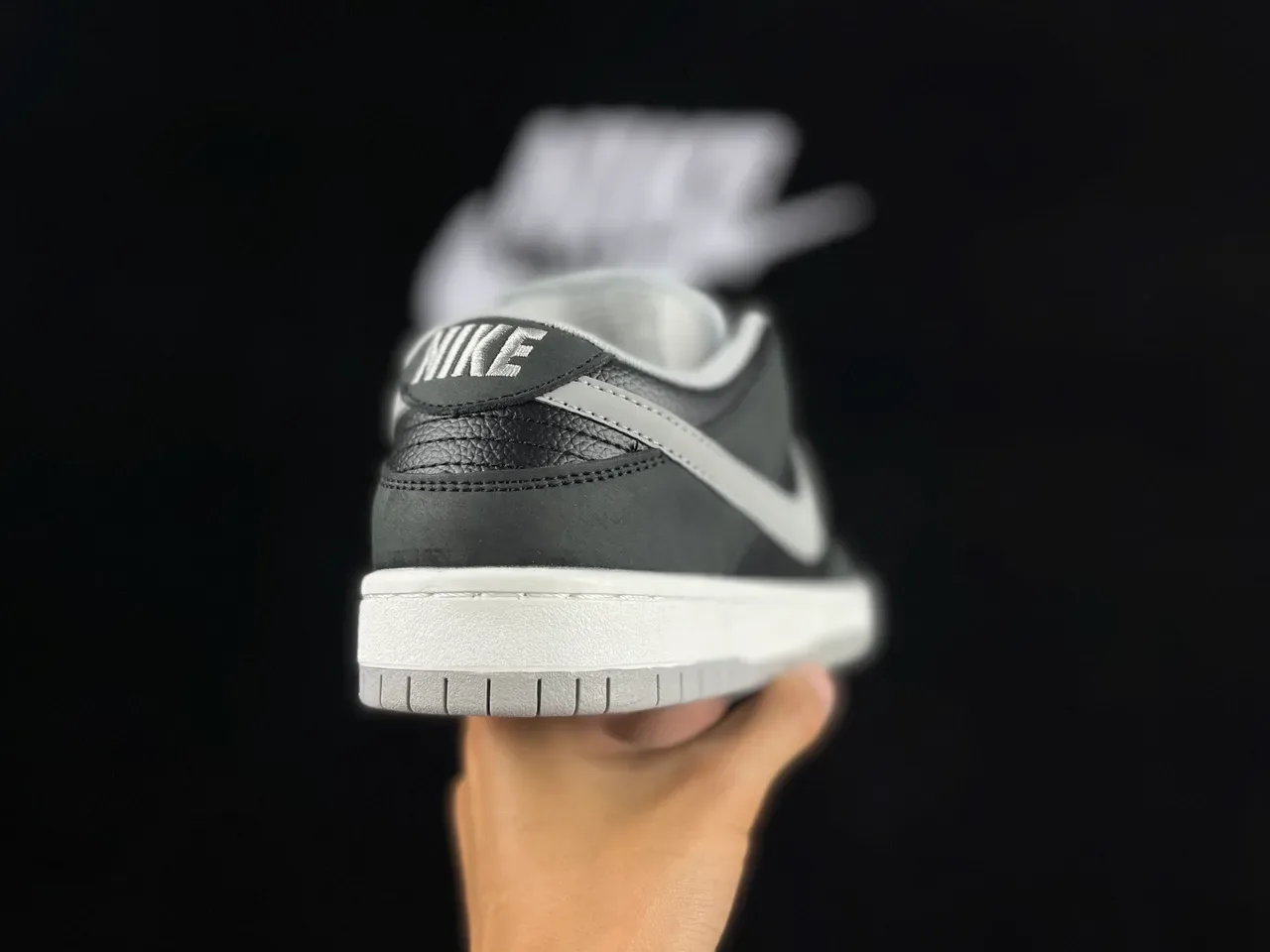 Nike Dunk Low Gray and White Lifestyle Sneakers 5