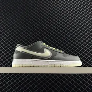नाइक Dunk Low ग्रे हरा सिल्हूट लाइफस्टाइल स्नीकर