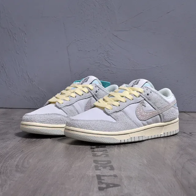 Nike Dunk Low Gray Yellow Lifestyle Sneakers 3