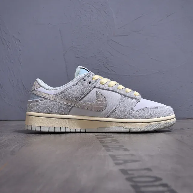 Nike Dunk Low Gray Yellow Lifestyle Sneakers 6