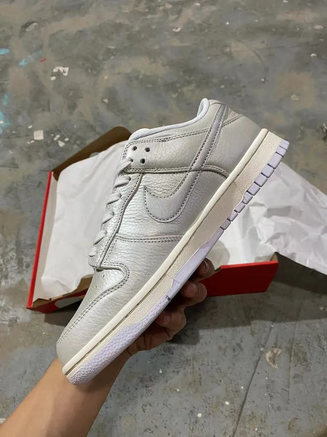 Nike Dunk Low Metallic Silver Lifestyle Sneakers 4
