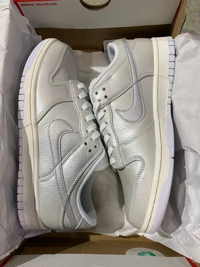 Nike Dunk Low Metallic Silver Lifestyle Sneakers 9