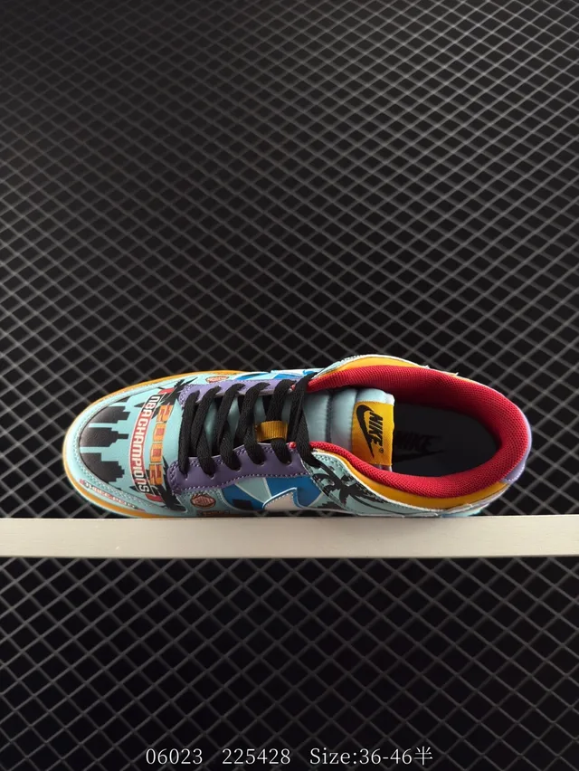 Nike Dunk Low Multicolor Patchwork Skateboard Shoes 4