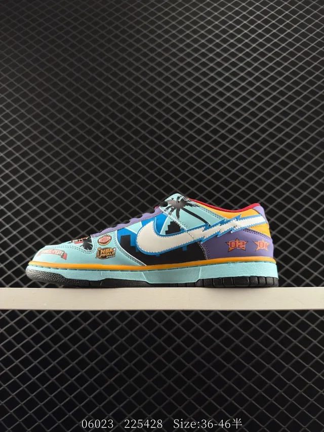 Nike Dunk Low Multicolor Patchwork Skateboard Shoes 5