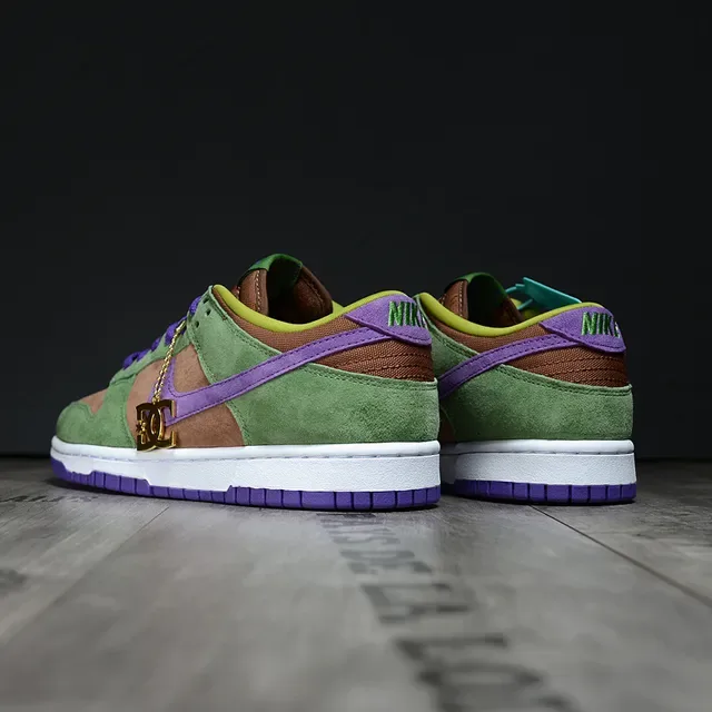 Nike Dunk Low Vert olive Violet Beige Chaussures lifestyle 4