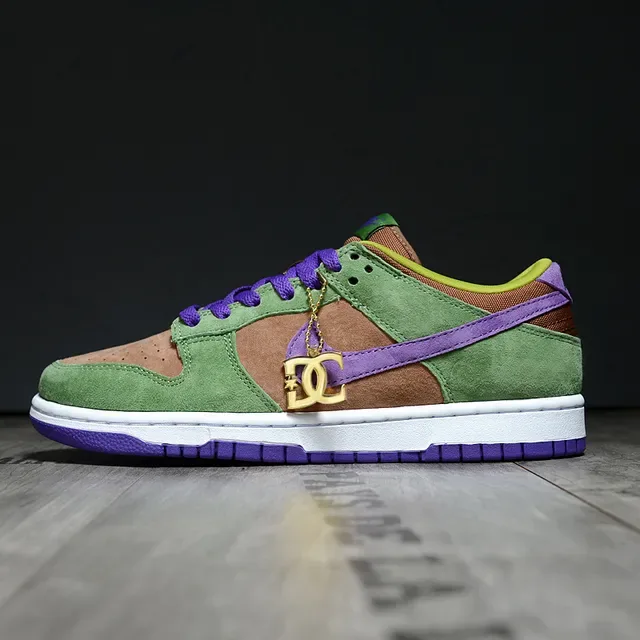 Nike Dunk Low Vert olive Violet Beige Chaussures lifestyle 7