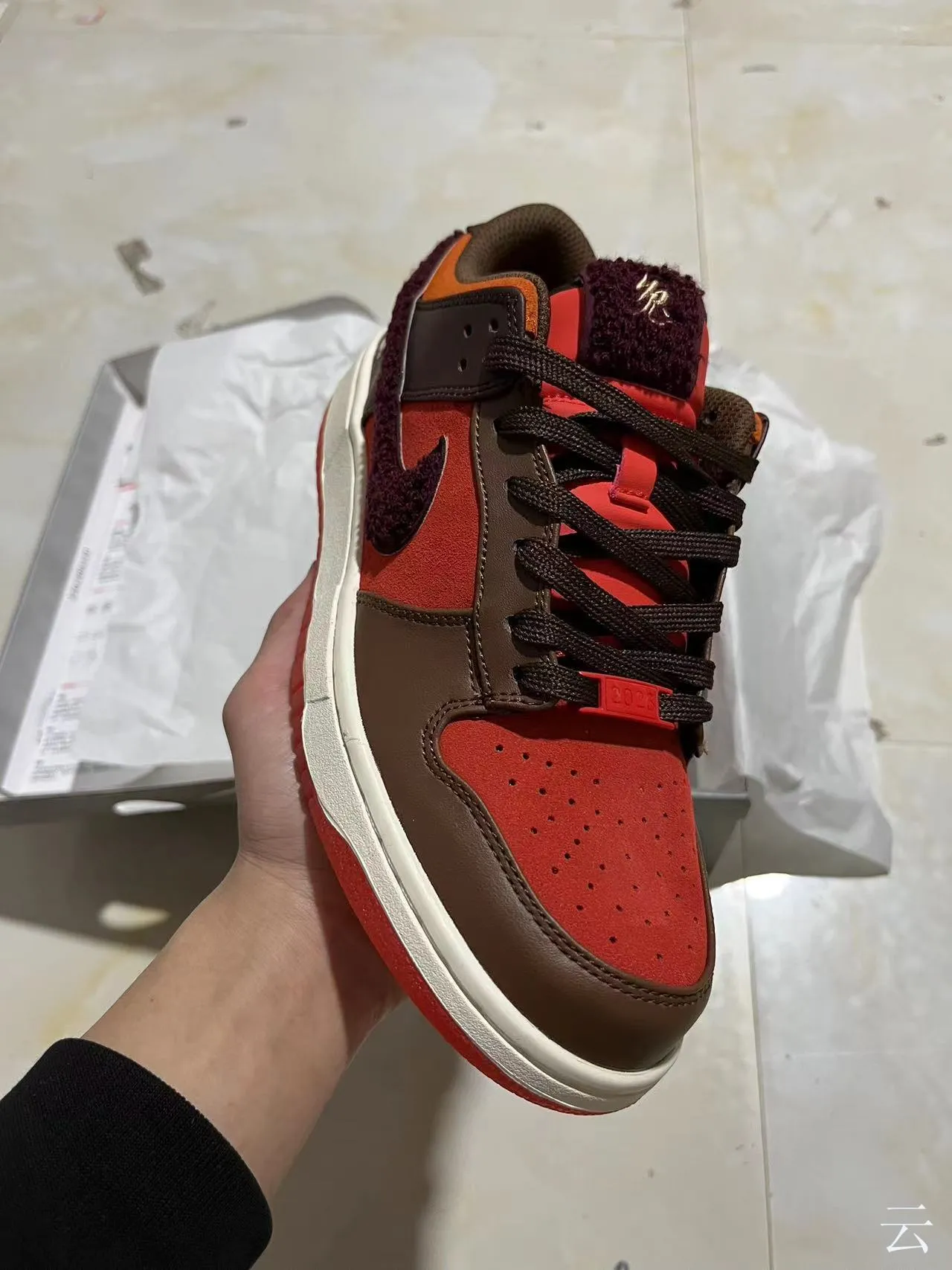 Nike Dunk Low Année du Lapin Rouge Brun Chaussures de skateboard 2