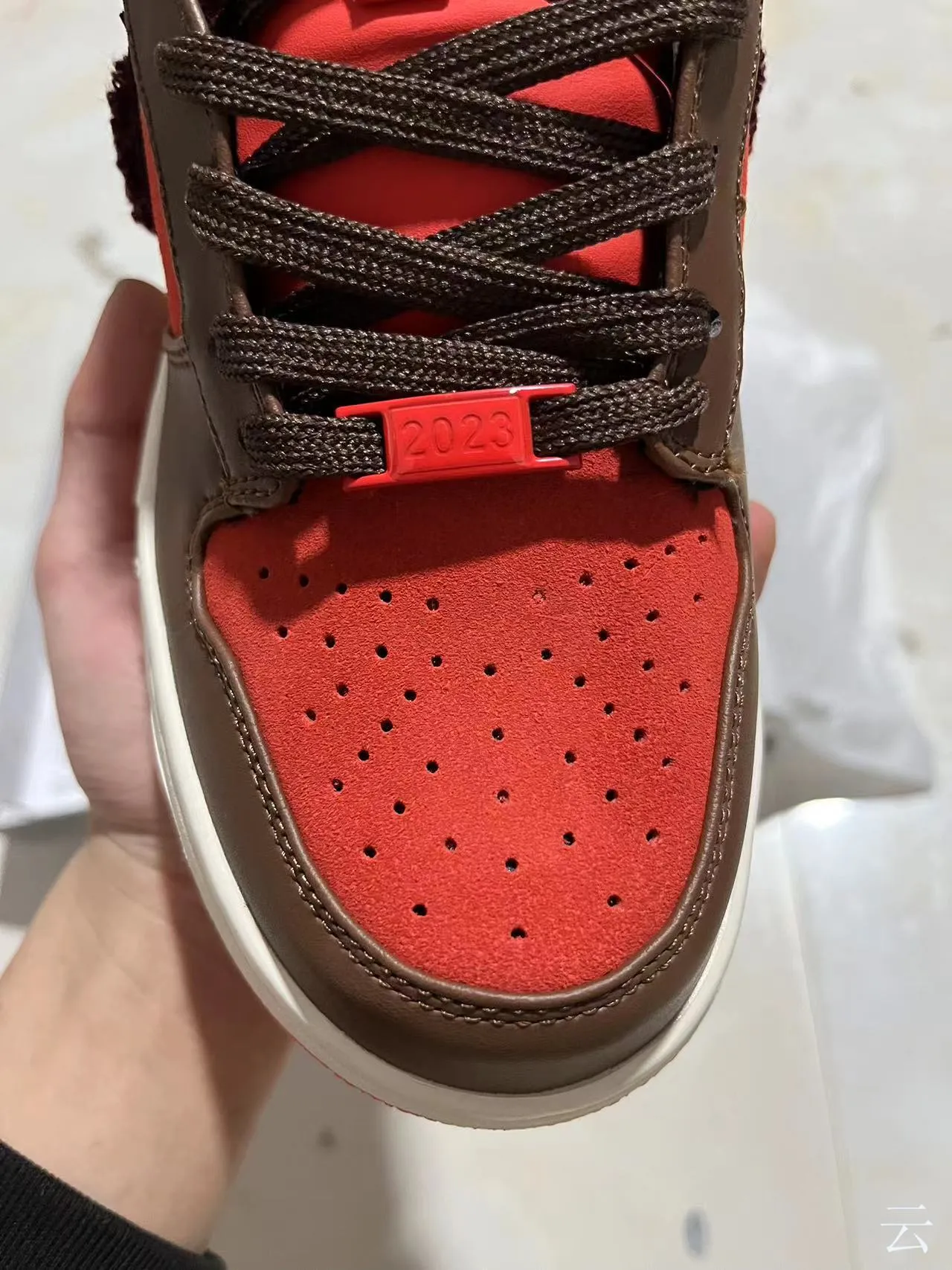 Nike Dunk Low Année du Lapin Rouge Brun Chaussures de skateboard 4