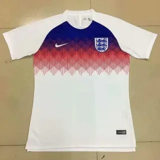 Nike England Commemorative Edition White Navy Gradient Chevron Pattern Raglan Sleeves Jersey