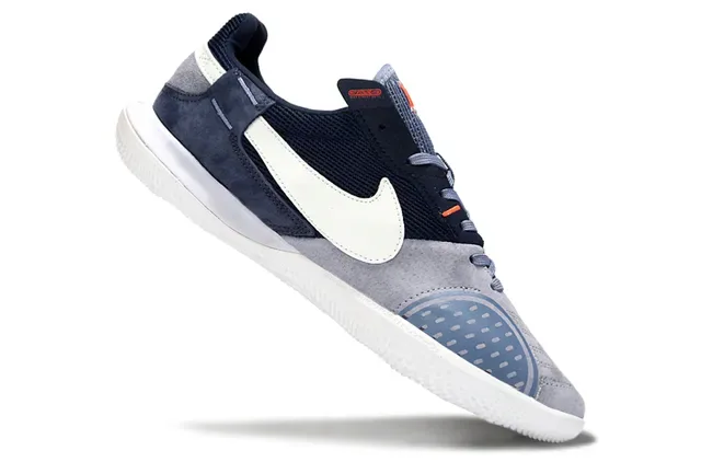 Nike Gato Navy Gray Low-Top Mesh And Suede Upper Sneakers 2