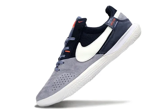 Nike Gato Navy Gray Low-Top Mesh And Suede Upper Sneakers 3