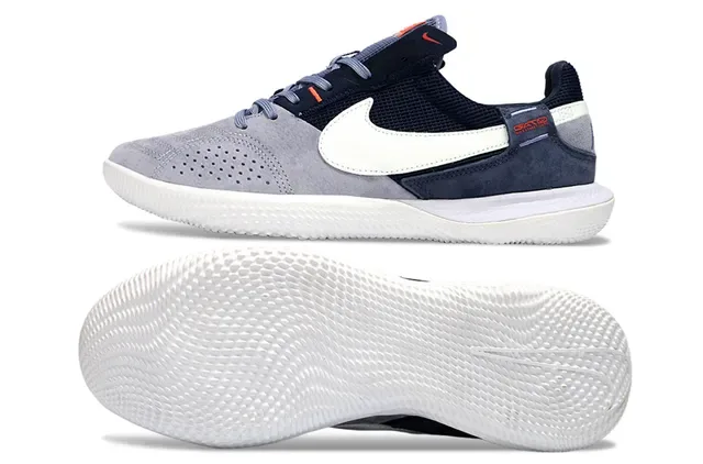 Nike Gato Navy Gray Low-Top Mesh And Suede Upper Sneakers 6