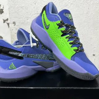 Nike Giannis Second Generation Purple Green Basketball Shoes