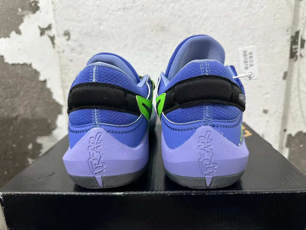 Nike Giannis Second Generation Purple Green Basketball Shoes 5