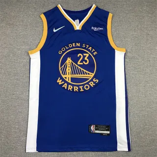 Nike Golden State Warriors #23 Swingman Blue White Sleeveless V-Neck Jersey